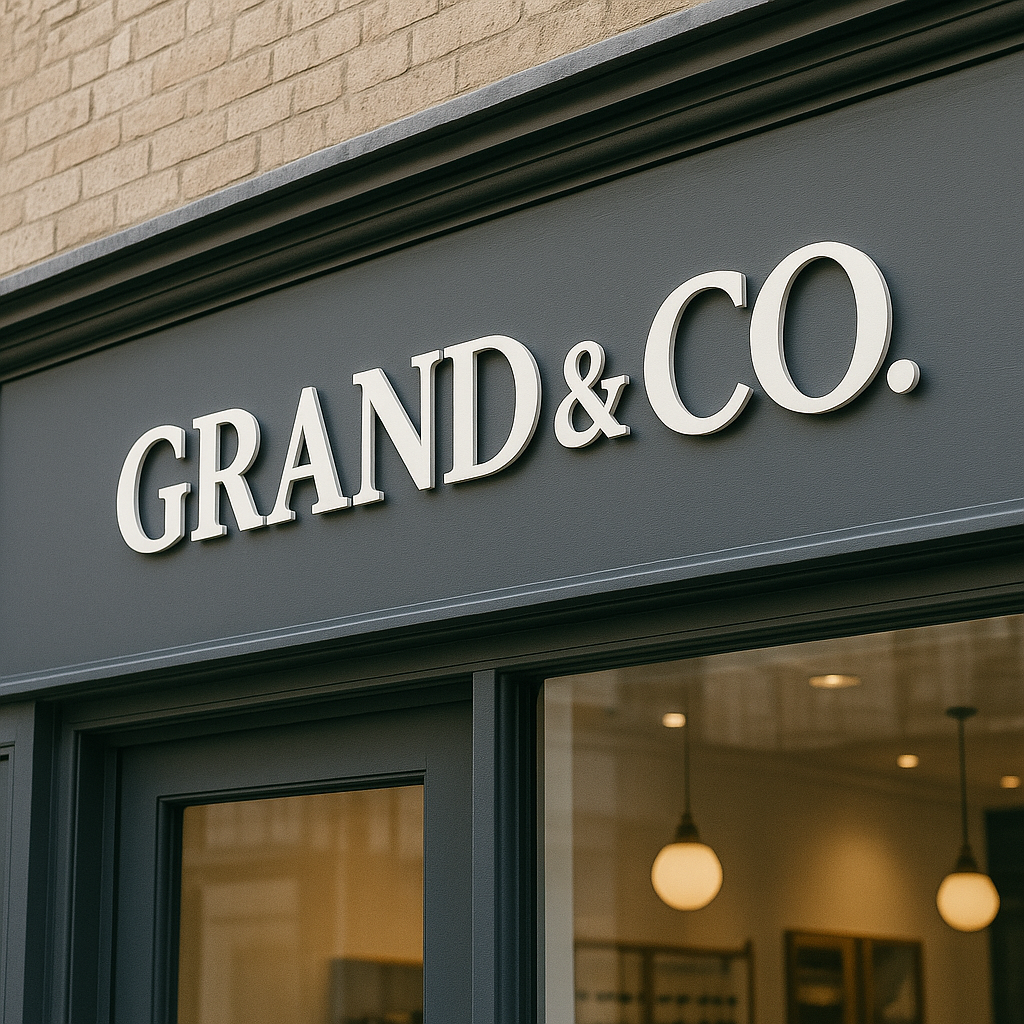 Aluminium Composite Flat Cut Letters