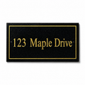 Personalised Black Granite Sign 300mm x 100mm