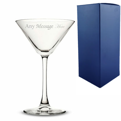 Engraved Enoteca Martini Glass Image 1