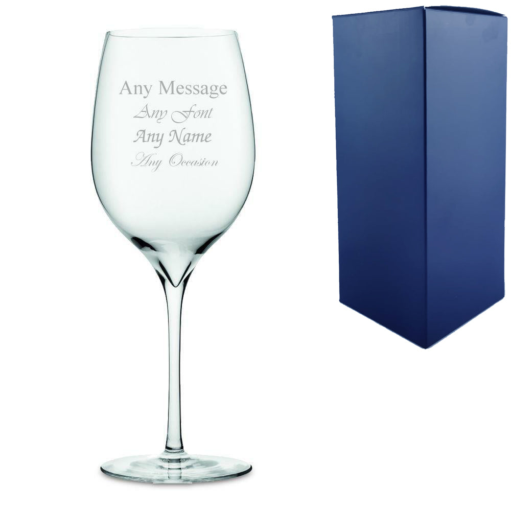 Engraved Aromatic Wine Glass Image 1