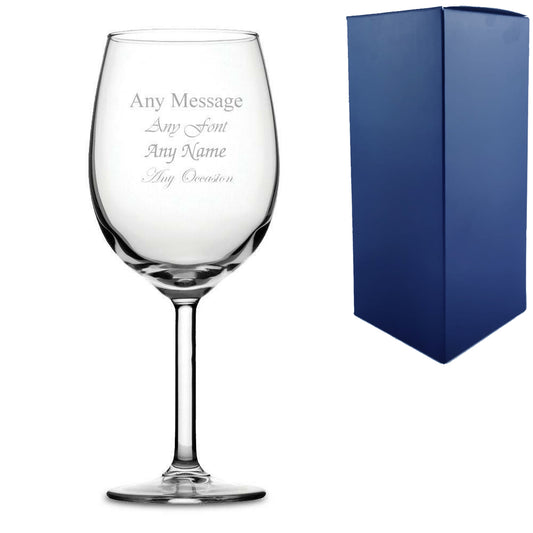 Engraved Primetime Bordeaux Wine Glass Image 1