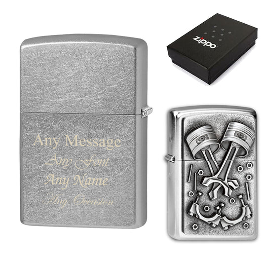 Engraved Engine Parts Official Zippo Windproof Lighter Image 1