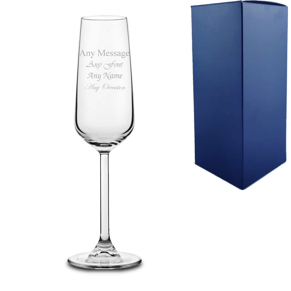 Engraved Allegra Champagne Flute Image 1