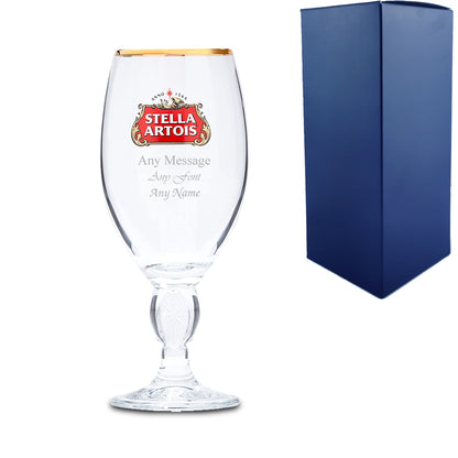 Engraved Stella Pint Glass 20oz Image 1