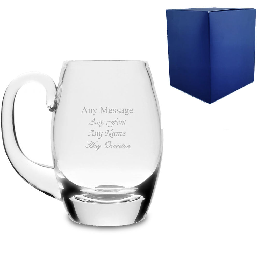 Engraved 30oz Large Handmade Barrel Tankard With Gift Box Image 2