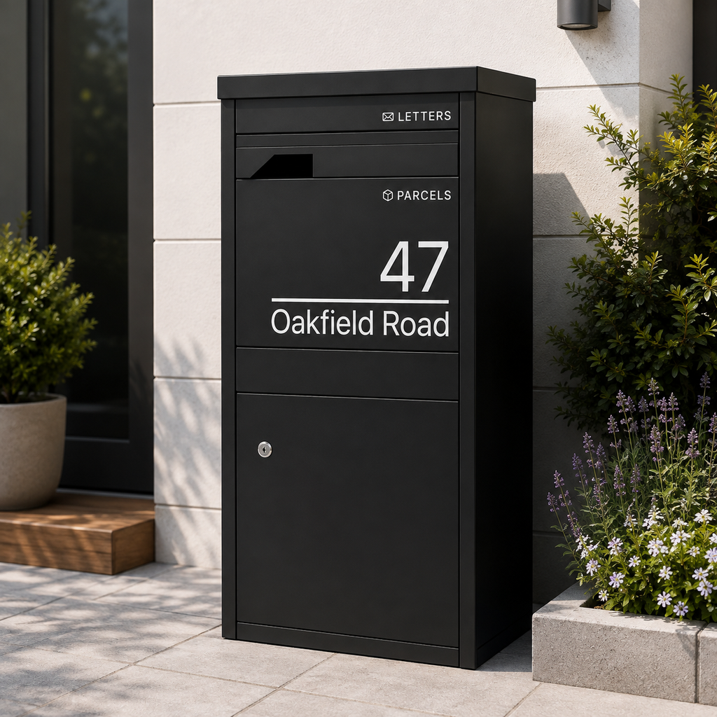 Personalised Extra Large Parcel Drop Box | Front & Rear Retrieval |  Multi Colours Available