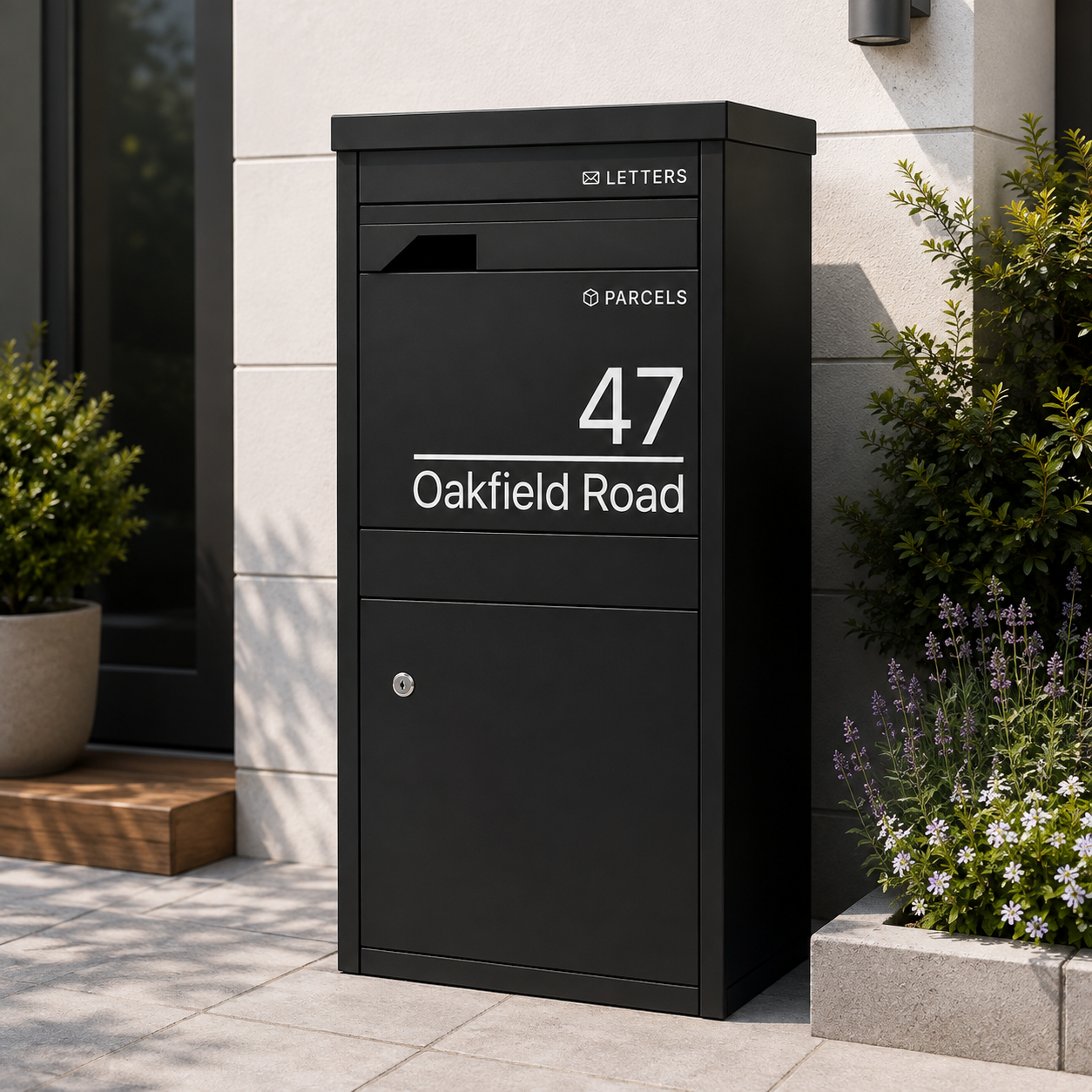 Personalised Extra Large Parcel Drop Box | Front & Rear Retrieval