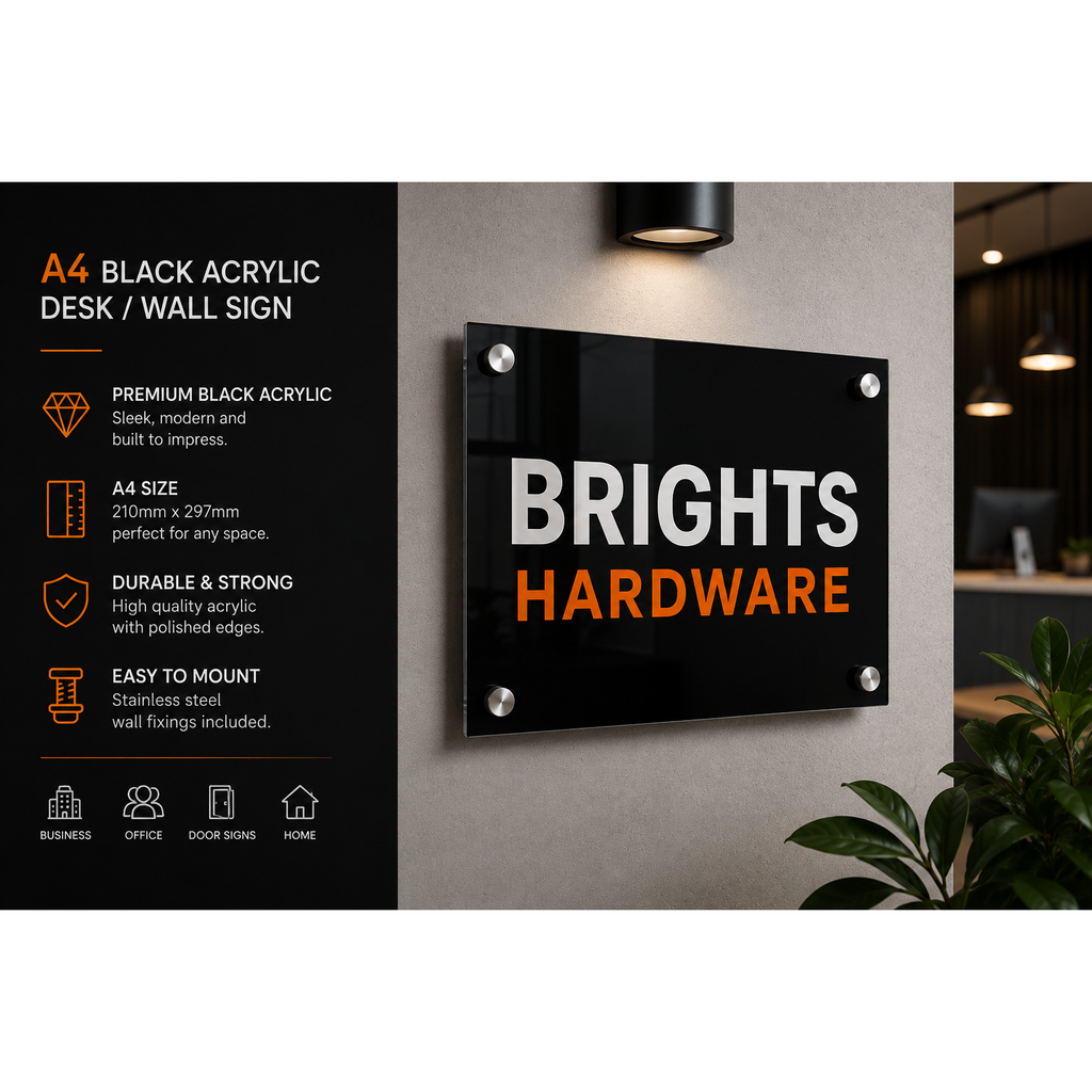 Personalised A4 Acrylic Sign 210mm x 297mm