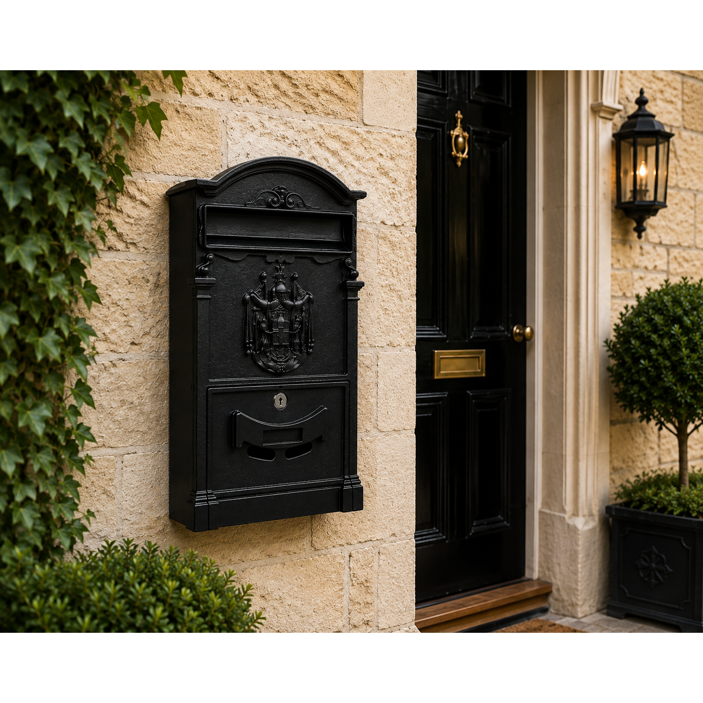 Large Lockable Vintage Post Box | Multiple Colours