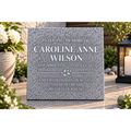 Personalised Silver Grey Memorial Plaque – 300mm × 300mm