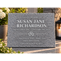 Personalised Silver Grey Memorial Plaque – 300mm × 400mm