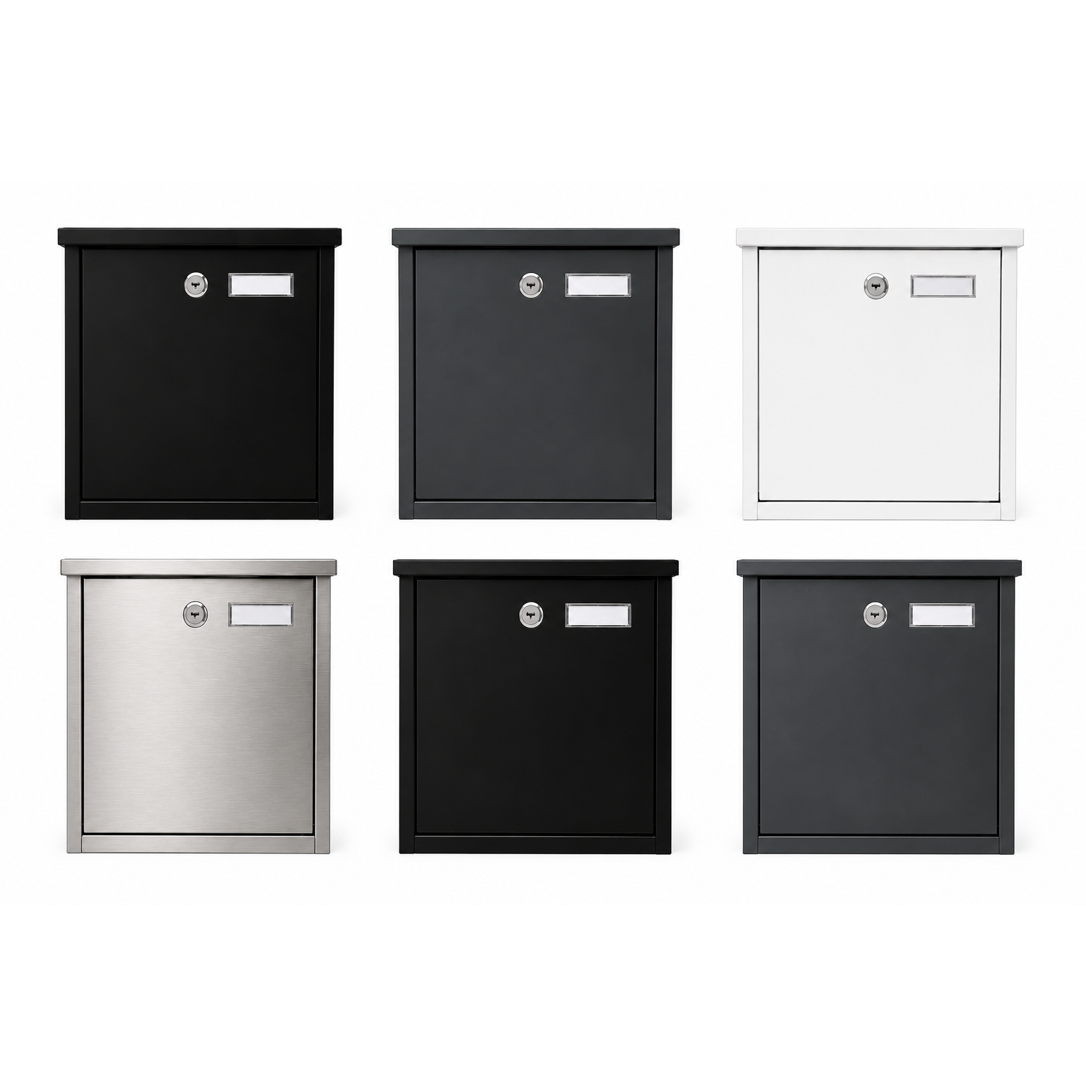 Personalised Wall Mounted Post Box | Modern Lockable Mailbox | Multiple Colours