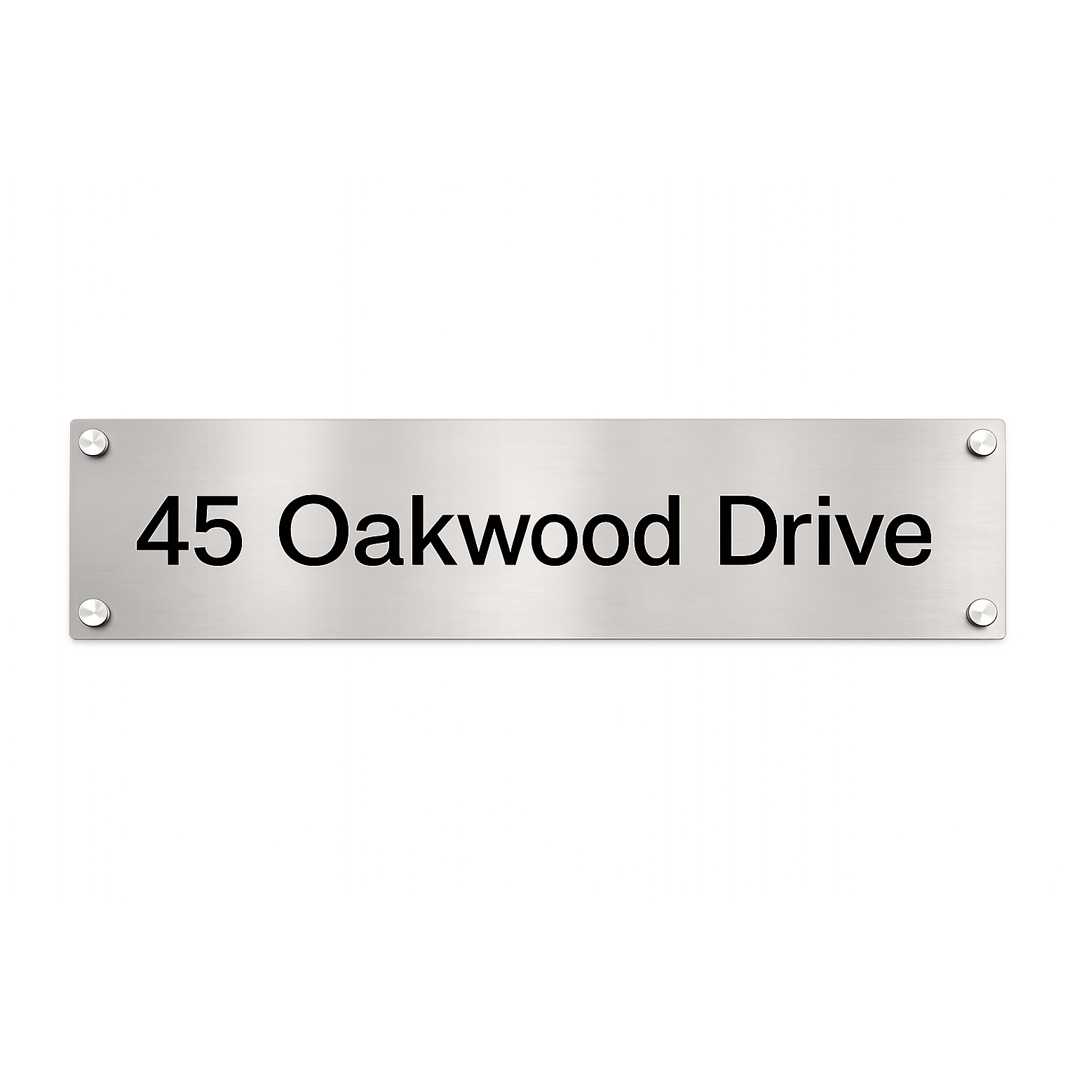 Personalised Stainless Steel Sign 950mm x 180mm