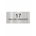 Personalised Stainless Steel Sign 325mm x 180mm