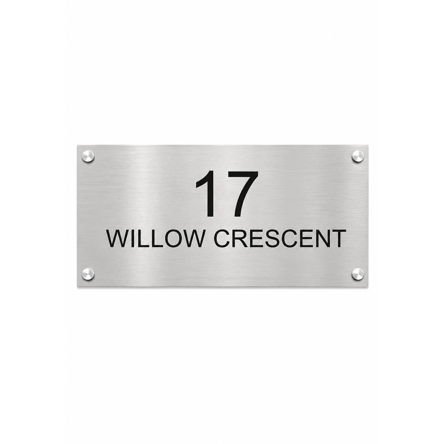 Personalised Stainless Steel Sign 950mm x 180mm