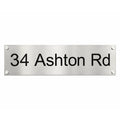 Personalised Stainless Steel Sign 300mm x 180mm BK Signs