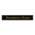 Personalised Black Granite Sign 600mm x 75mm