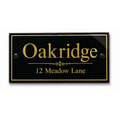 Personalised Black Granite Sign 300mm x 75mm