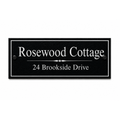 Personalised Black Granite Sign 450mm x 150mm