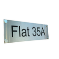 Personalised Stainless Steel Sign 300mm x 90mm BK Signs