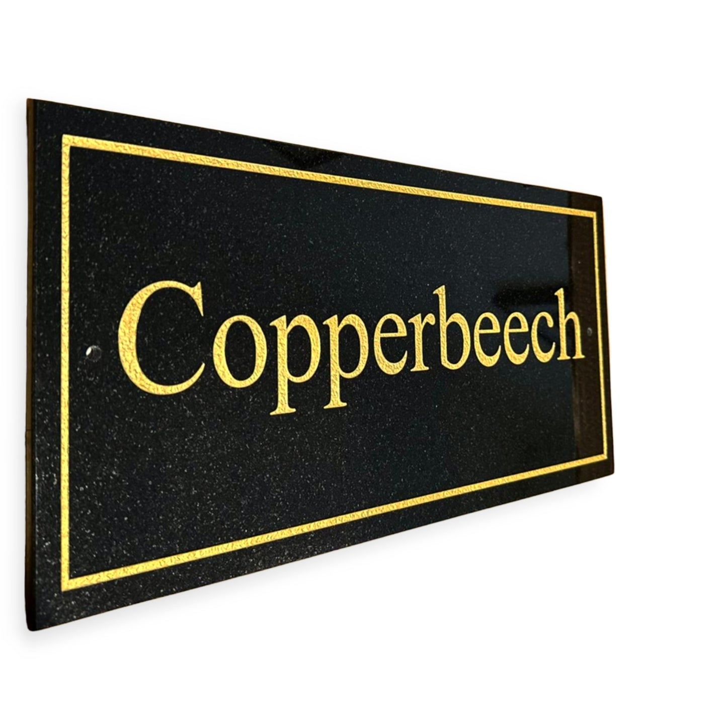 Personalised Black Granite Sign 300mm x 100mm