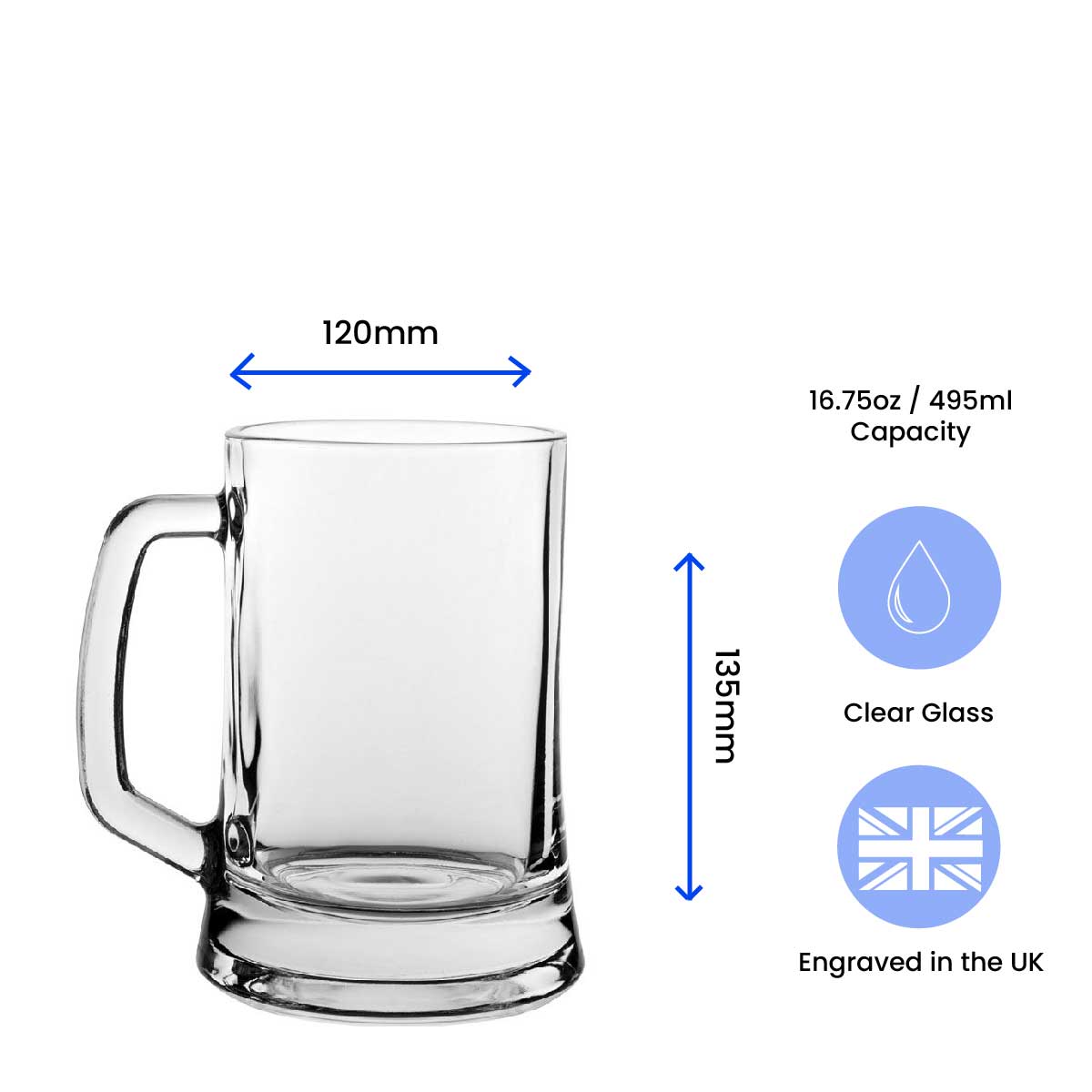 Engraved Beer Mug with Best Dad Ever design Image 3