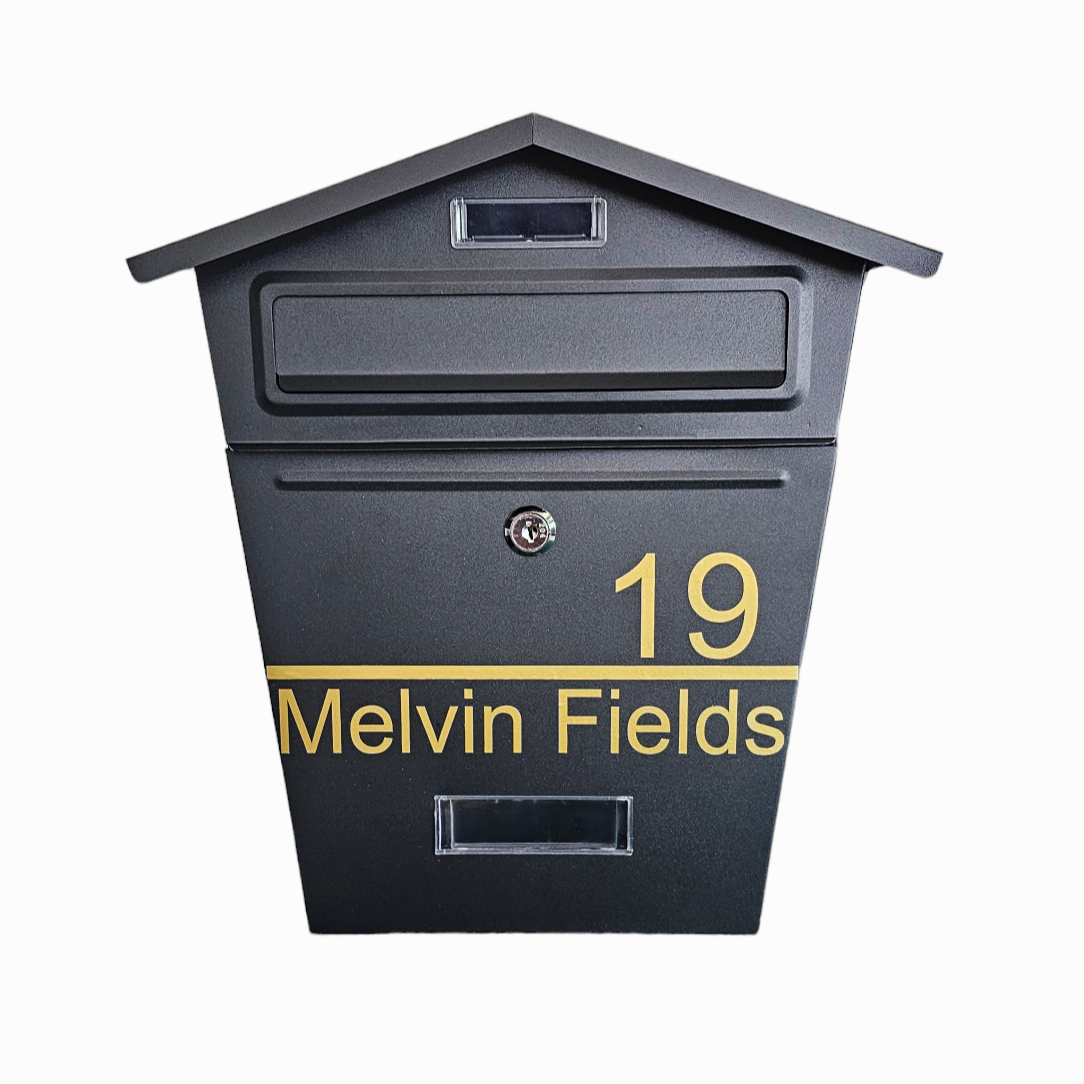 Personalized Signs Mounted Mailbox