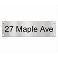 Personalised Stainless Steel Sign 300mm x 180mm BK Signs