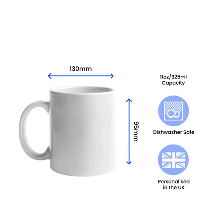 Printed Hot Drinks Mug with You & Me, together forever Design Image 2