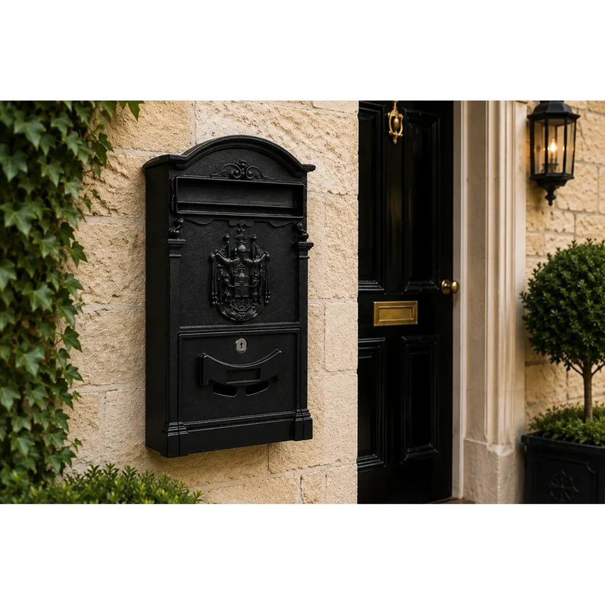 Large Lockable Vintage Post Box | Multiple Colours