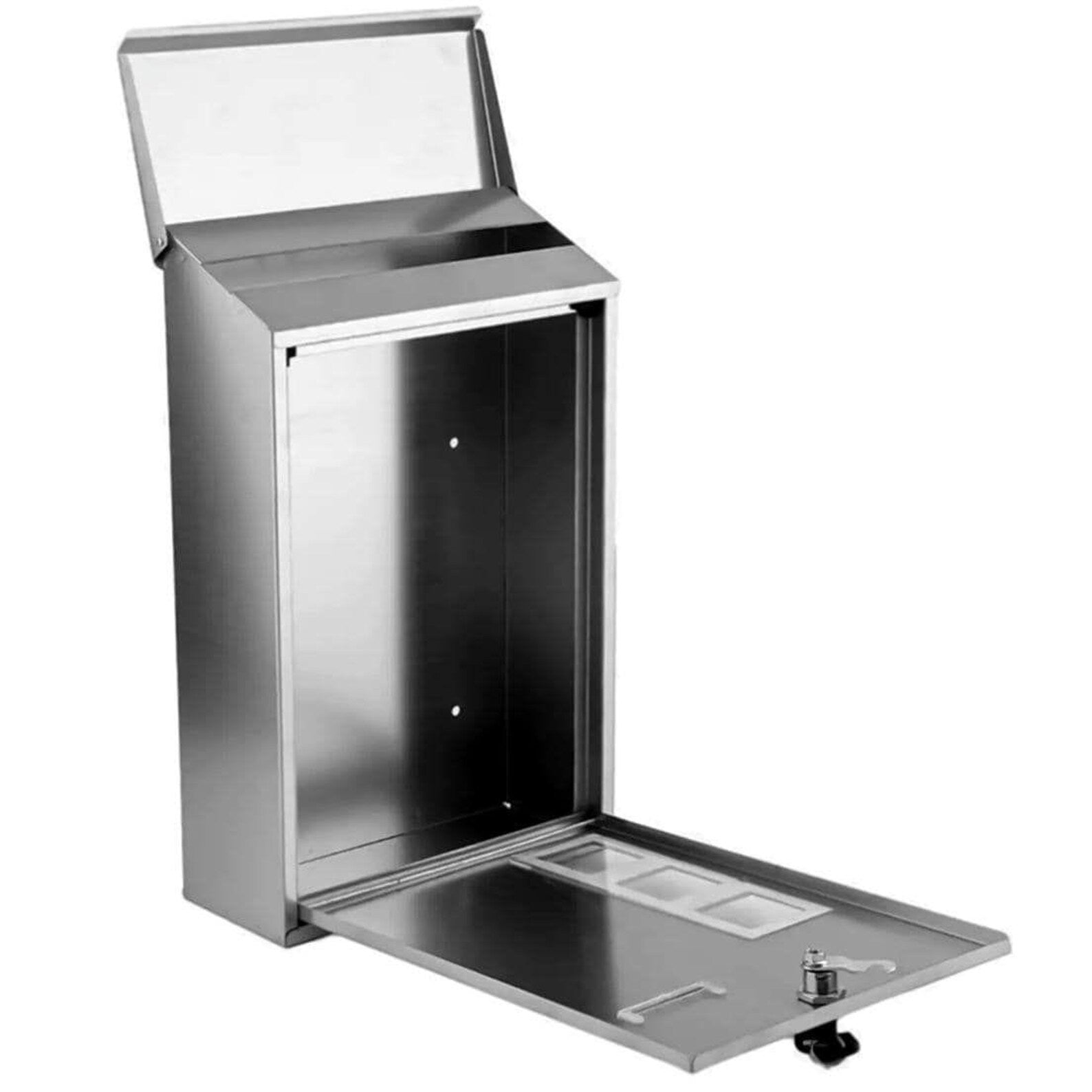 Personalised Stainless Steel Mailbox | Modern Custom Address Post Box