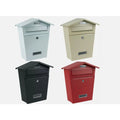 Personalised Elegant Steel Wall Mounted Modern Post Box | Multiple Colours BK Signs