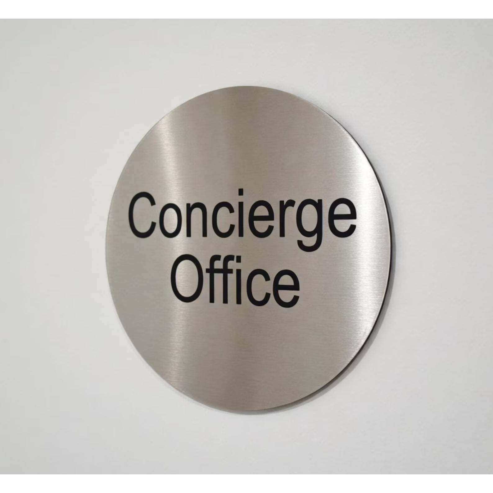 Personalised 304 Stainless Steel Round Signs BK Signs