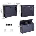 Personalised Metal Post Box | Secure Code Lock Mailbox | Modern Outdoor Mailbox BK Signs