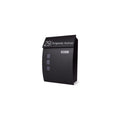 Large Lockable Mailbox | Wall Mounted Modern Black Post Box | Personalised Address Holder