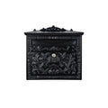 Lockable Metal Post Box | Vintage Ornate Design BK Signs
