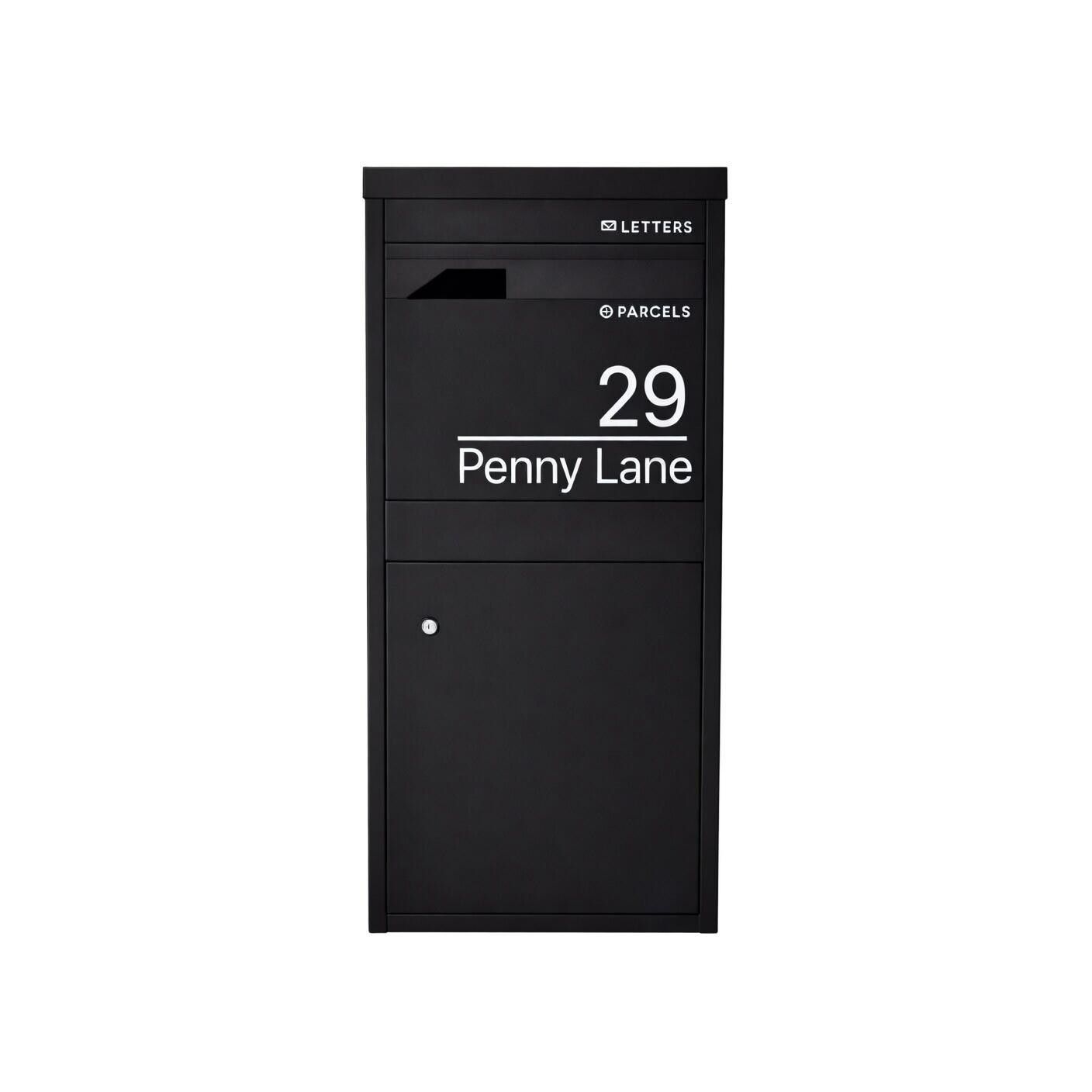 Personalised Extra Large Parcel Drop Box | Front & Rear Retrieval BK Signs