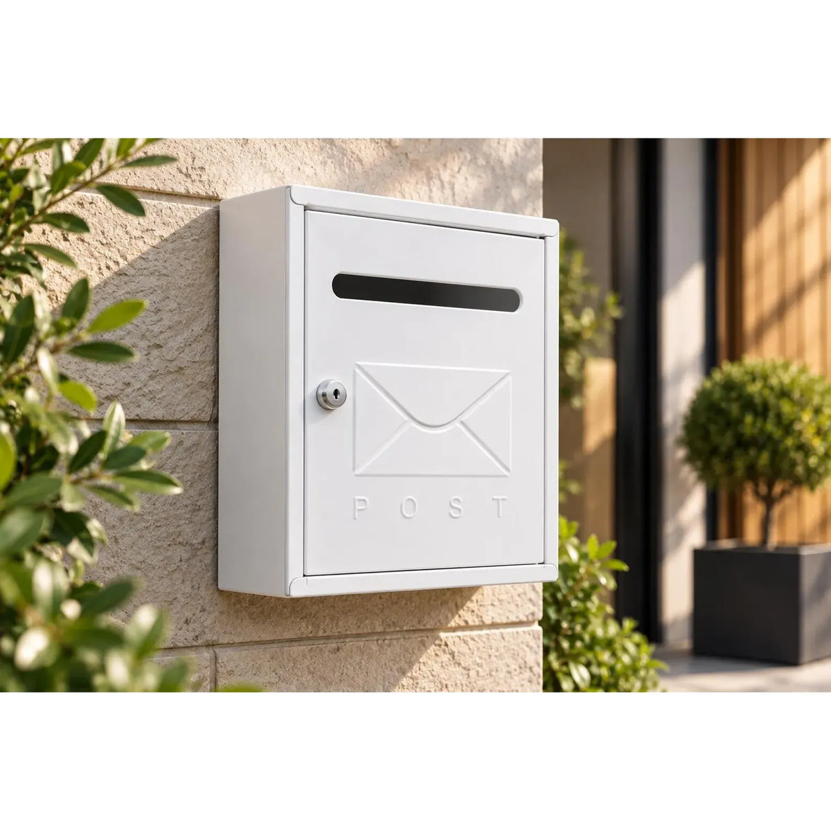 Small Lockable Wall Mounted Post Box | Multi Colour
