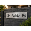 Personalised Stainless Steel Sign 475mm x 180mm